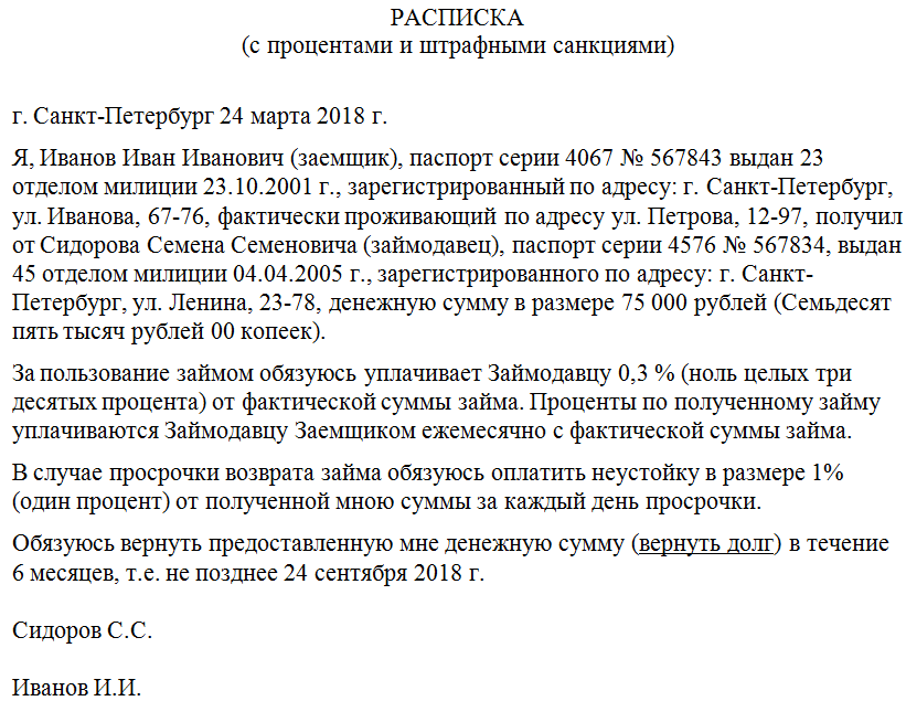 Взыскание долга по расписке: как вернуть деньги
