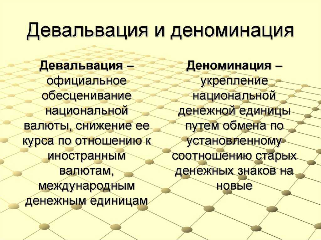 Что такое деноминация