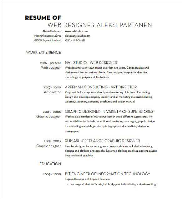 Web developer resume | thinkful