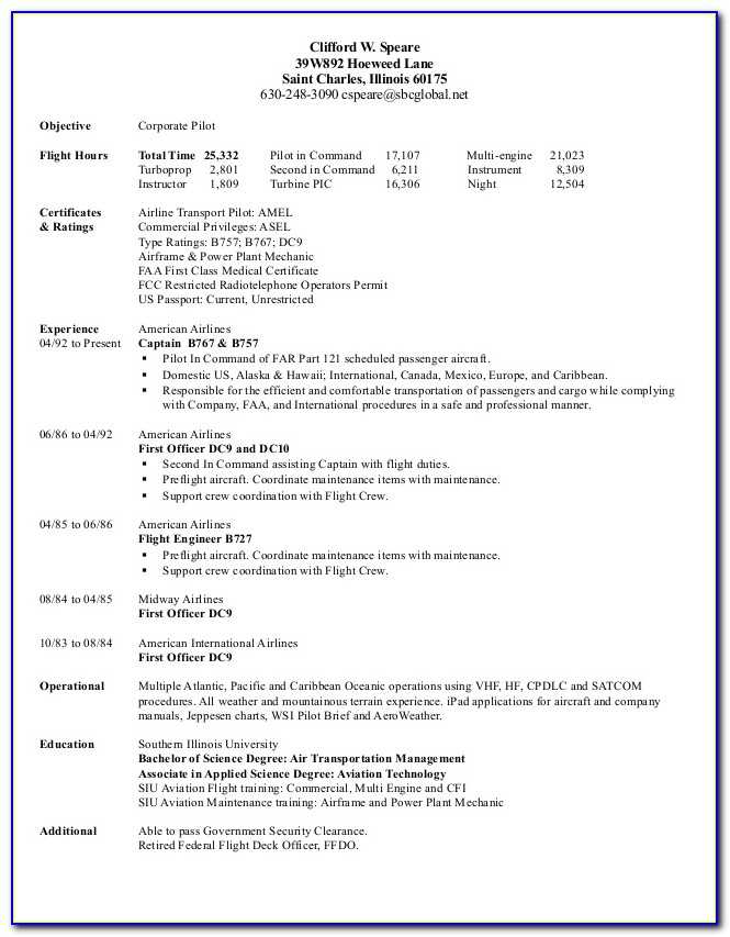 Free 8+ sample pilot resume templates in ms word | pdf